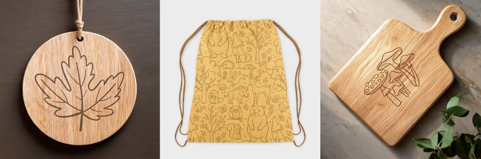 Varios ejemplos de aplicación de los nuevos diseños otoñales